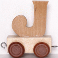 Bino Dřevěný vagónek J